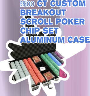 Ceramic poker chips set