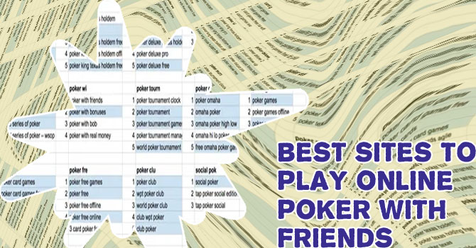 Online poker with friends