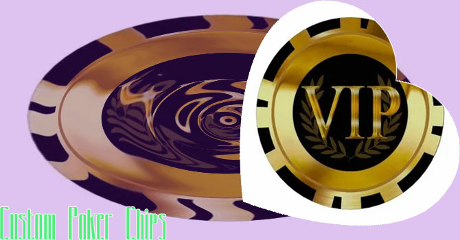 Poker chip gold