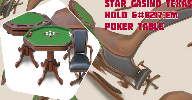 Poker set with table