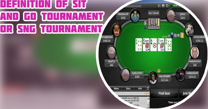 Sit and go poker